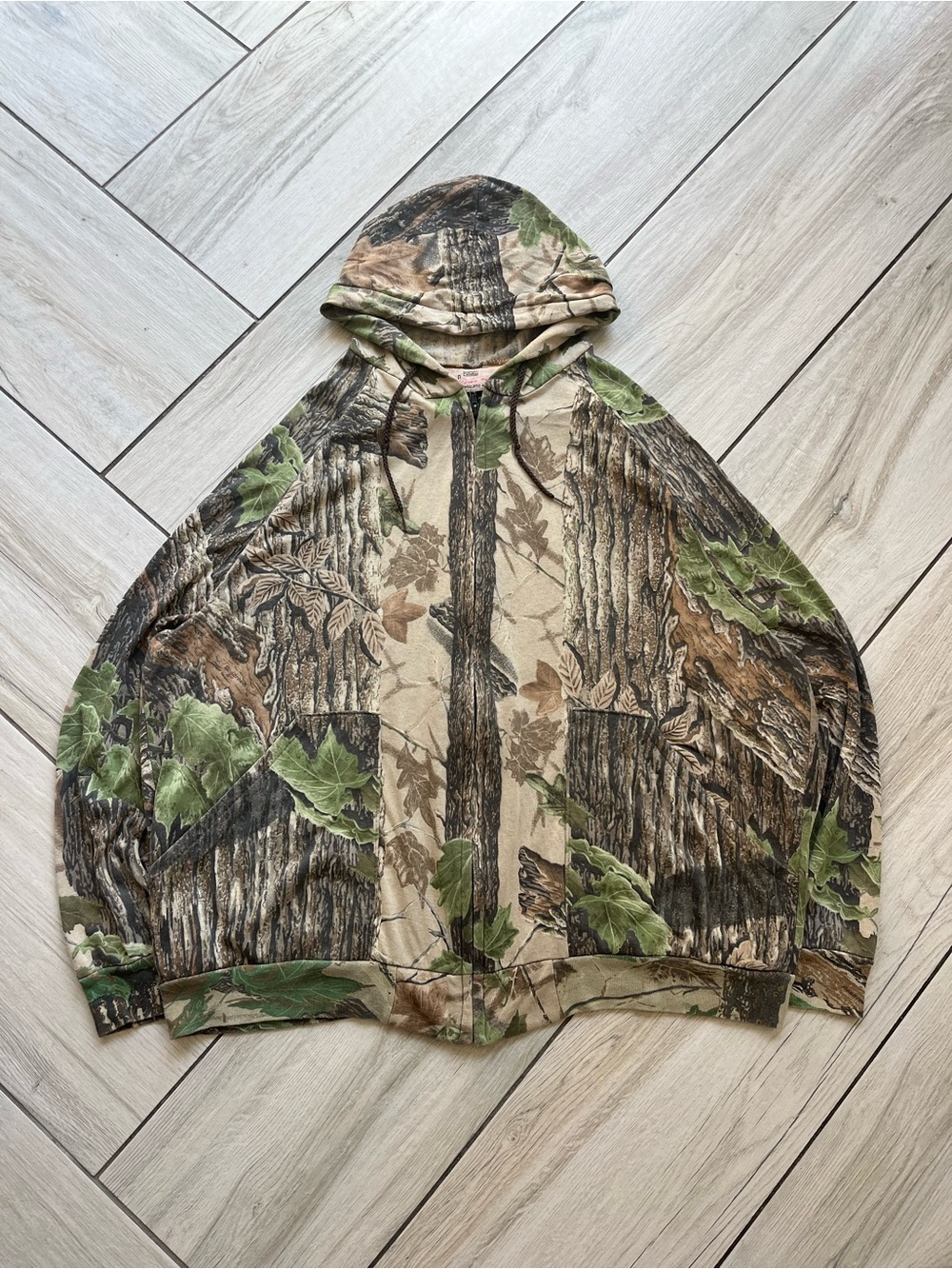 1970s Vintage Realtree Camo Full Zip Sweater by Walls